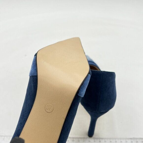 FOWT Women Kitten Heels Pumps High Heel Pointed Toe Pump Slip-on Rainbow Shoes - Picture 5 of 7